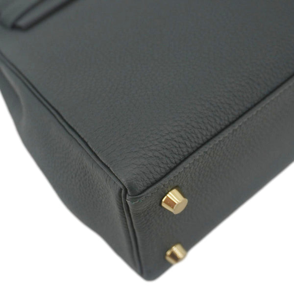 Hermes Kelly 25 Togo Leather Shoulder Bag Vert Fonce
