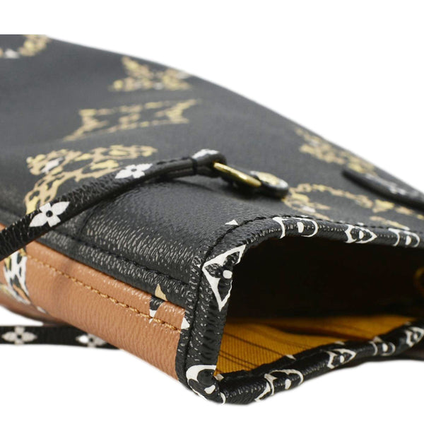 LOUIS VUITTON Neverfull MM Monogram Jungle Shoulder Bag Orange