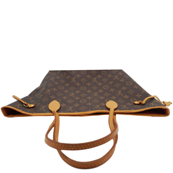 LOUIS VUITTON Neverfull MM Monogram Canvas Tote Bag Brown