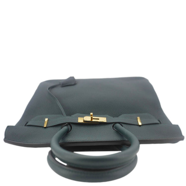 HERMES Birkin 35 Togo Leather Tote Bag Vert Cypress