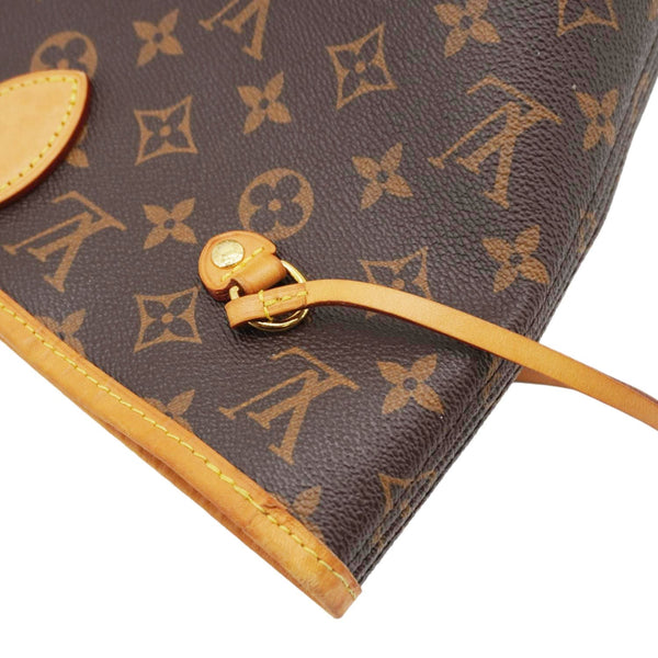LOUIS VUITTON Neverfull MM Monogram Canvas Tote Bag Brown