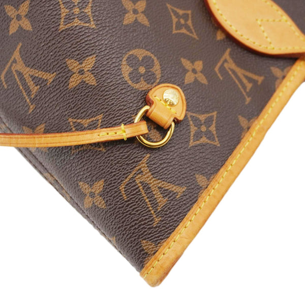 LOUIS VUITTON Neverfull MM Monogram Canvas Tote Bag Brown