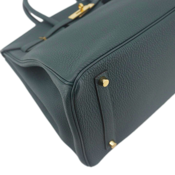 HERMES Birkin 35 Togo Leather Tote Bag Vert Cypress