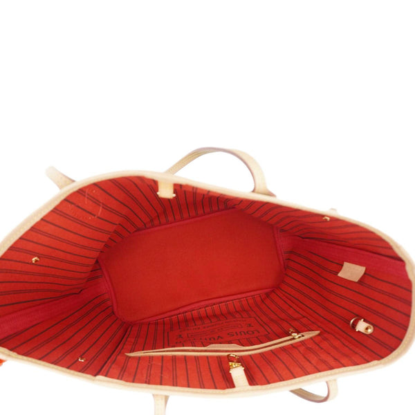 LOUIS VUITTON Neverfull MM Monogram Canvas Shoulder Bag Brown