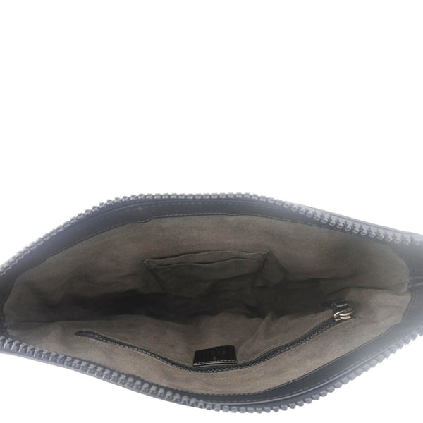 GUCCI Front Zip Medium GG Canvas Messenger Bag Beige 406974