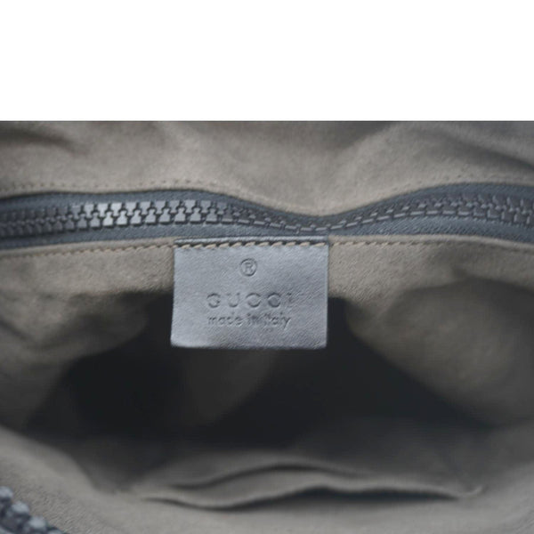 GUCCI Front Zip Medium GG Canvas Messenger Bag Beige 406974