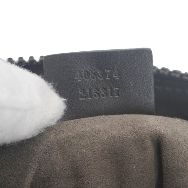 GUCCI Front Zip Medium GG Canvas Messenger Bag Beige 406974