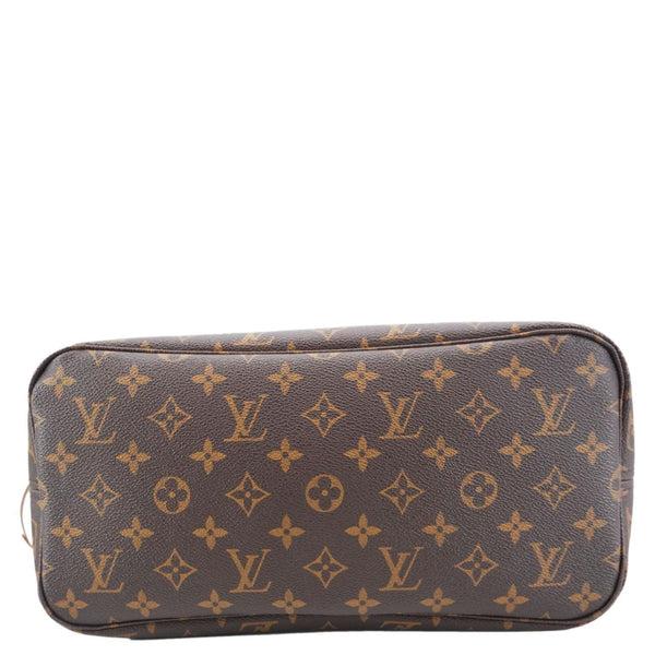 LOUIS VUITTON Neverfull MM Monogram Canvas Shoulder Bag Brown