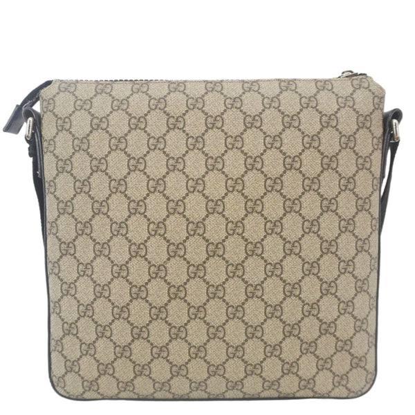 GUCCI Front Zip Medium GG Canvas Messenger Bag Beige 406974