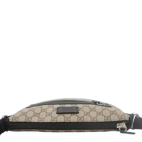 GUCCI Front Zip Medium GG Canvas Messenger Bag Beige 406974