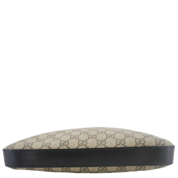 GUCCI Front Zip Medium GG Canvas Messenger Bag Beige 406974