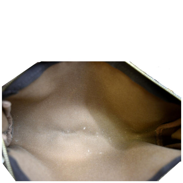 LOUIS VUITTON Pochette Eva Monogram Canvas Crossbody Bag Brown