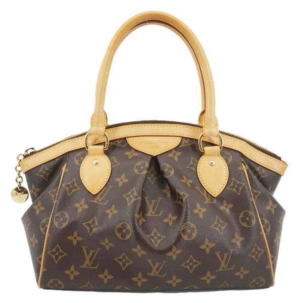 LOUIS VUITTON Tivoli PM Monogram Canvas Satchel Bag Brown