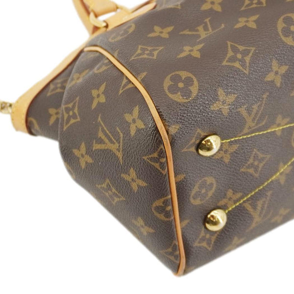 LOUIS VUITTON Tivoli PM Monogram Canvas Satchel Bag Brown