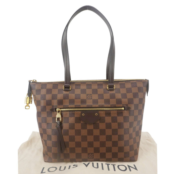 LOUIS VUITTON Iena MM Damier Ebene Shoulder Bag Brown