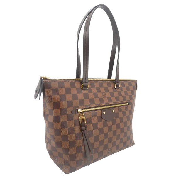 LOUIS VUITTON Iena MM Damier Ebene Shoulder Bag Brown