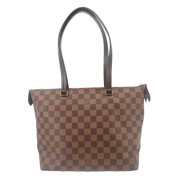 LOUIS VUITTON Iena MM Damier Ebene Shoulder Bag Brown