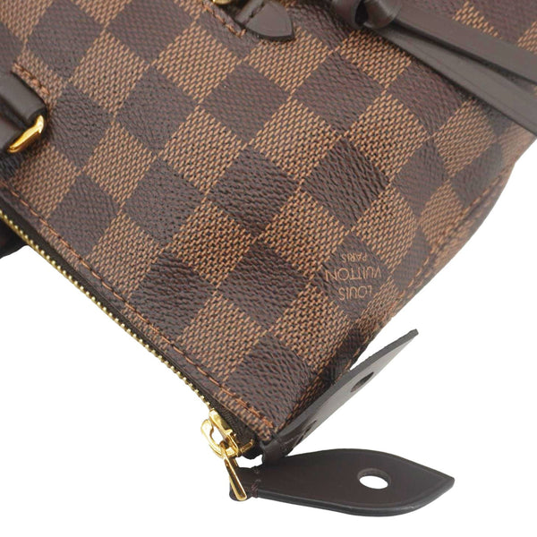 LOUIS VUITTON Iena MM Damier Ebene Shoulder Bag Brown