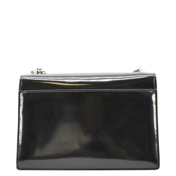 YVES SAINT LAURENT Monogram Sunset Medium Leather Shoulder Bag Black