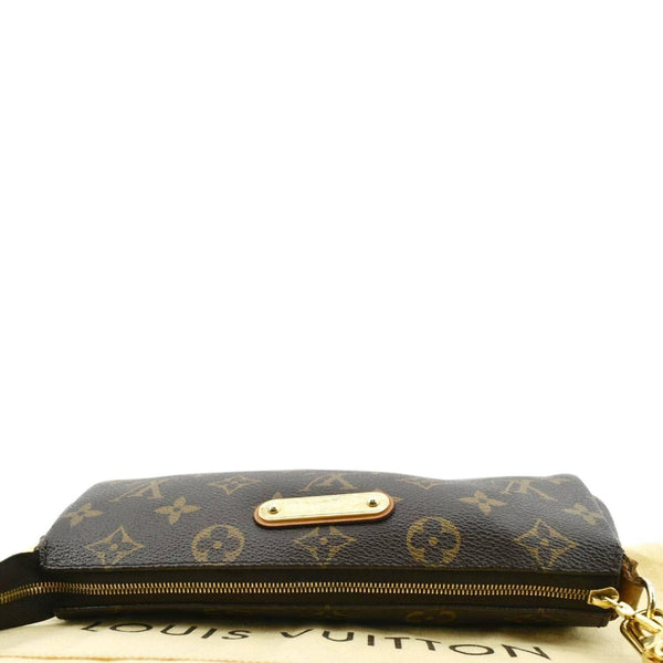 LOUIS VUITTON Pochette Eva Monogram Canvas Crossbody Bag Brown