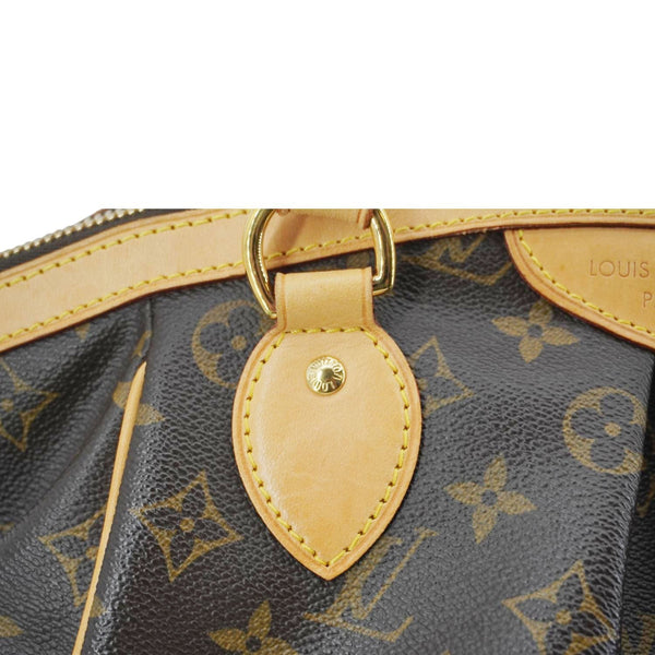 LOUIS VUITTON Tivoli PM Monogram Canvas Satchel Bag Brown