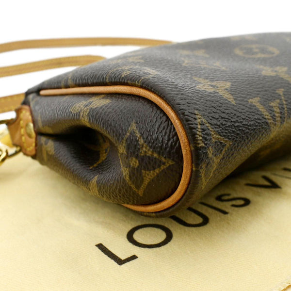 LOUIS VUITTON Pochette Eva Monogram Canvas Crossbody Bag Brown