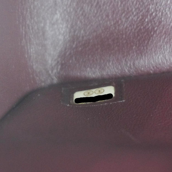 CHANEL Classic Double Flap Jumbo Quilted Caviar Leather Crossbody Bag Black