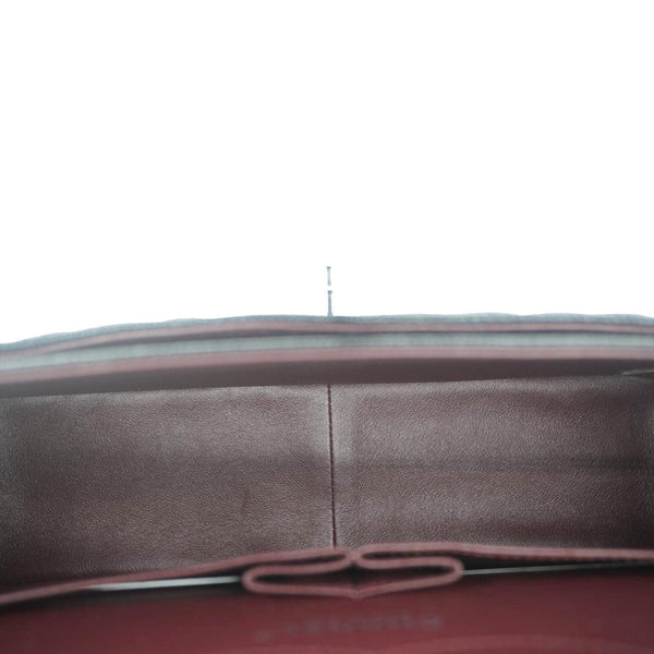 CHANEL Classic Double Flap Jumbo Quilted Caviar Leather Crossbody Bag Black