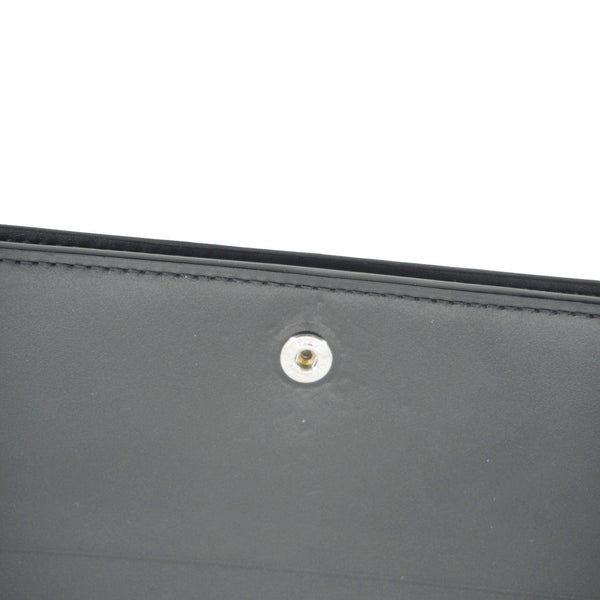 GOYARD Richelieu Chevron Canvas Wallet Black