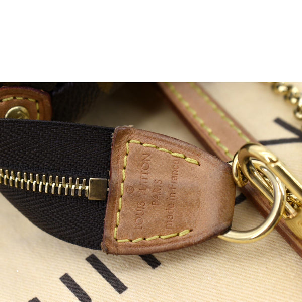 LOUIS VUITTON Pochette Eva Monogram Canvas Crossbody Bag Brown