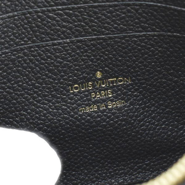 LOUIS VUITTON Double Zip Pochette Monogram Empreinte Crossbody Bag Black