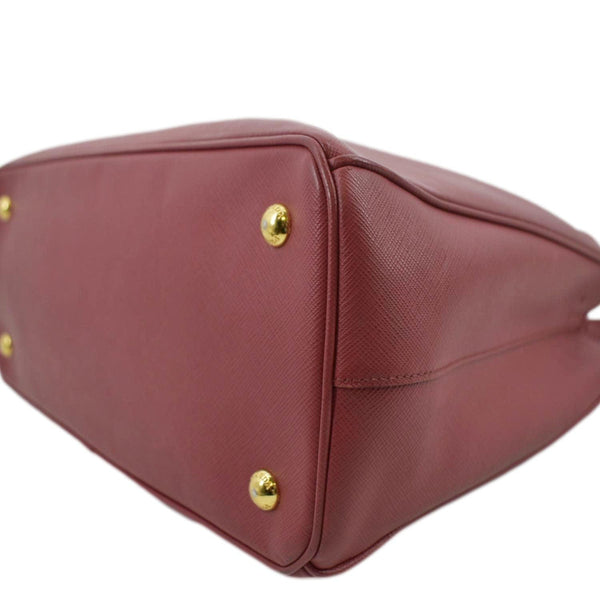 PRADA Lux Saffiano Leather Top Handle Satchel Bag Red