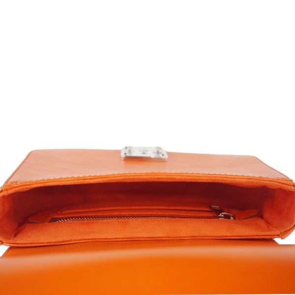 LOUIS VUITTON Eden Epi Leather Top Handle Shoulder Bag Orange