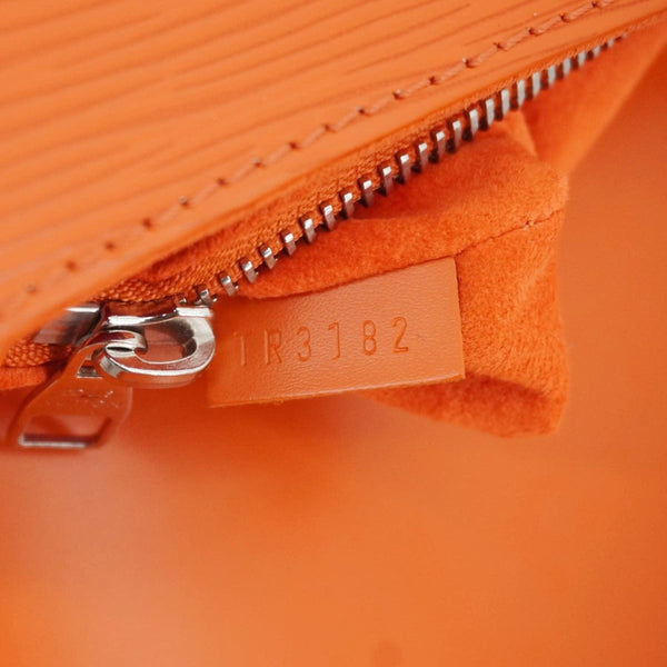 LOUIS VUITTON Eden Epi Leather Top Handle Shoulder Bag Orange