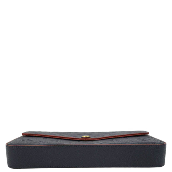 LOUIS VUITTON Felicie Monogram Empreinte Pochette Crossbody Bag Marine Rouge