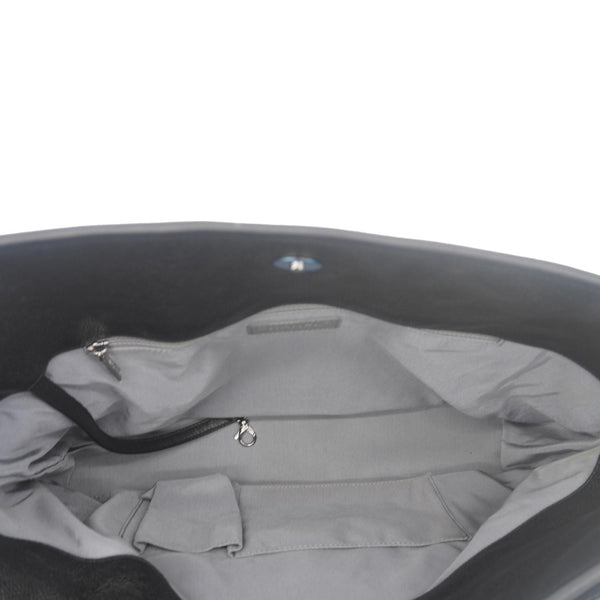 CHANEL French Riviera Quilted Caviar Leather Hobo Bag Black