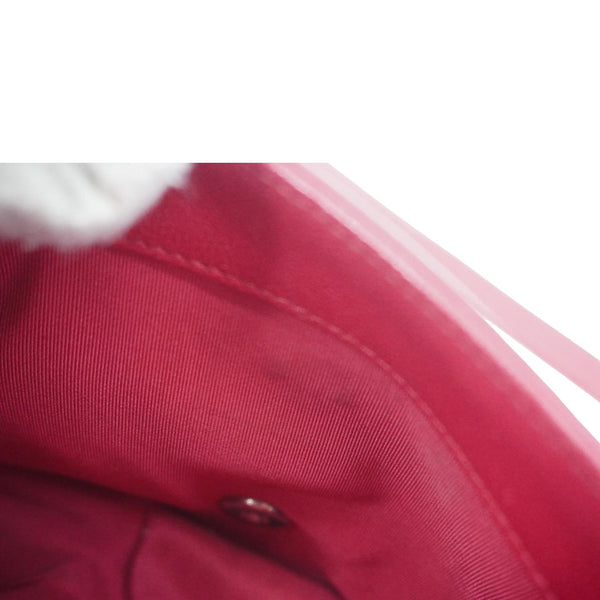 CHANEL Mademoiselle Vintage Flap Sheepskin Leather Crossbody Bag Pink