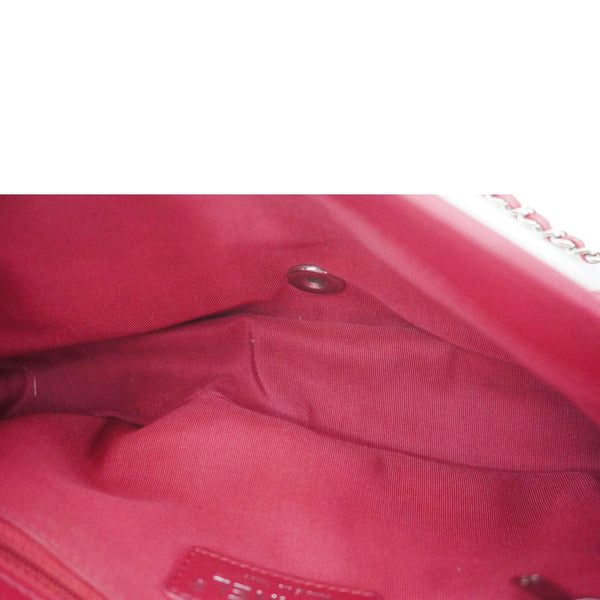 CHANEL Mademoiselle Vintage Flap Sheepskin Leather Crossbody Bag Pink