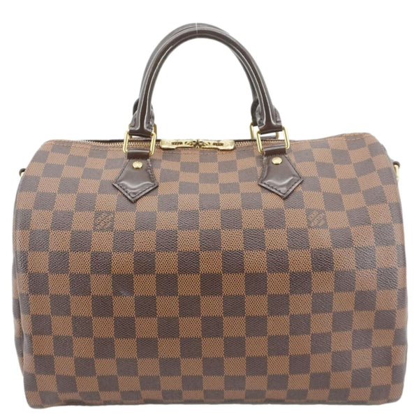 LOUIS VUITTON Speedy 30 Bandouliere Damier Ebene Shoulder Bag Brown