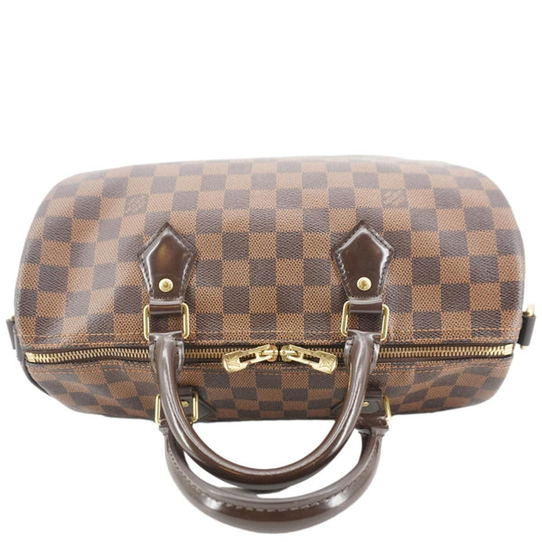 LOUIS VUITTON Speedy 30 Bandouliere Damier Ebene Shoulder Bag Brown