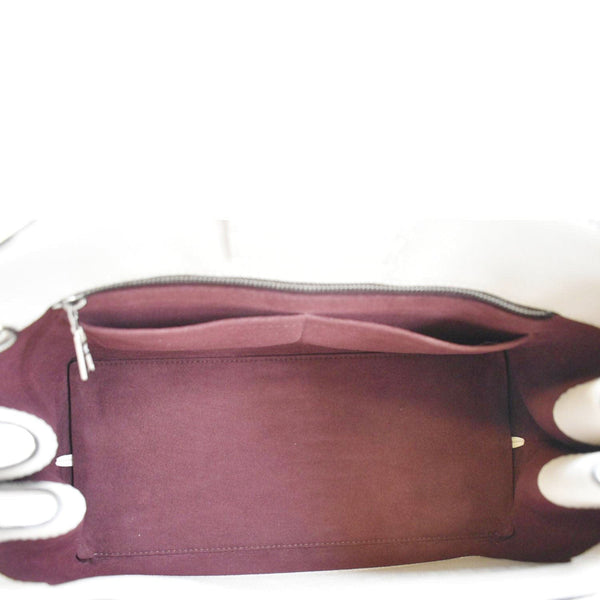 LOUIS VUITTON Lockme Day Leather Shoulder Bag Creme