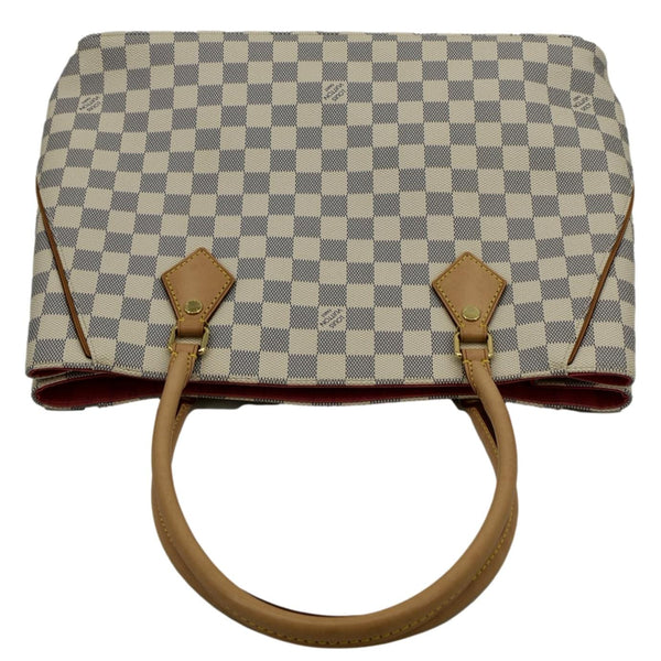 LOUIS VUITTON Calvi Damier Azur Shoulder Bag White