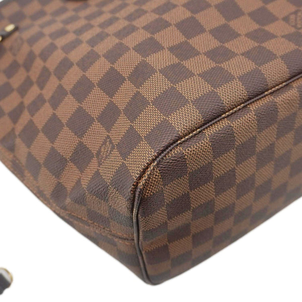 LOUIS VUITTON Neverfull MM Damier Ebene Shoulder Bag Rose Ballerine