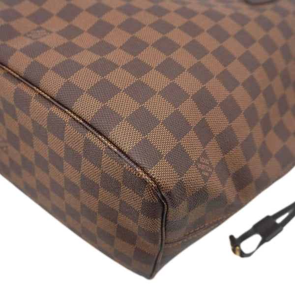 LOUIS VUITTON Neverfull MM Damier Ebene Shoulder Bag Rose Ballerine