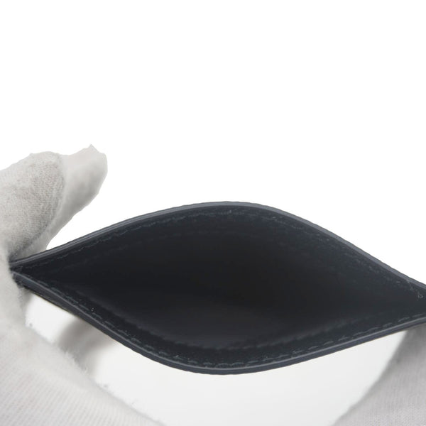 BURBERRY TB Leather Card Holder Black