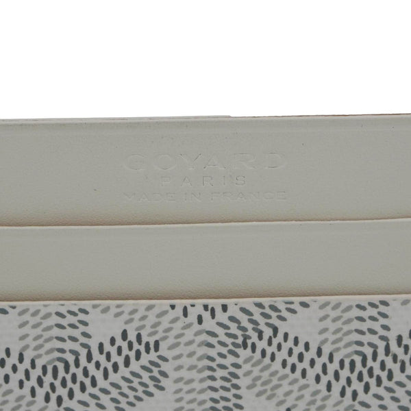 GOYARD Saint-Sulpice Coated Canvas Card Holder Off White