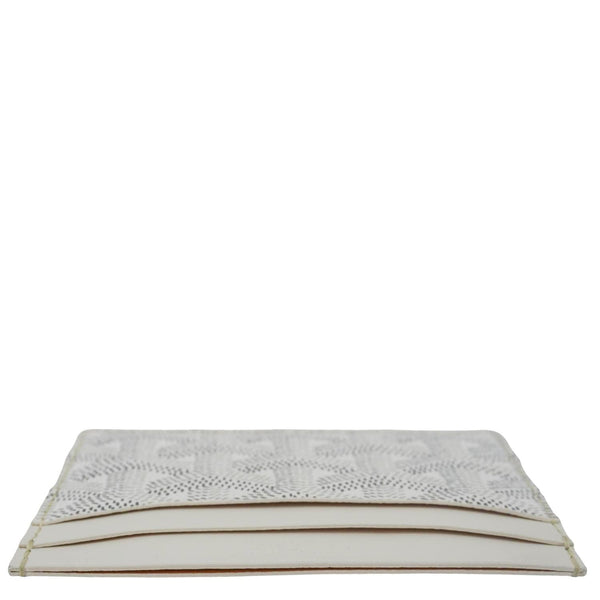 GOYARD Saint-Sulpice Coated Canvas Card Holder Off White