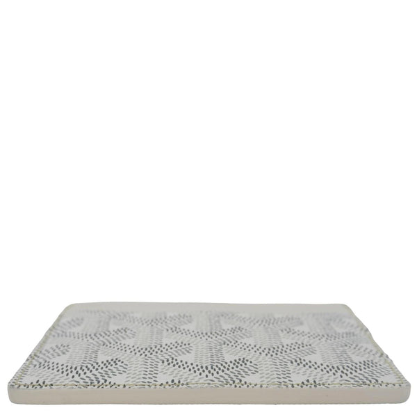 GOYARD Saint-Sulpice Coated Canvas Card Holder Off White