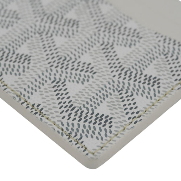 GOYARD Saint-Sulpice Coated Canvas Card Holder Off White