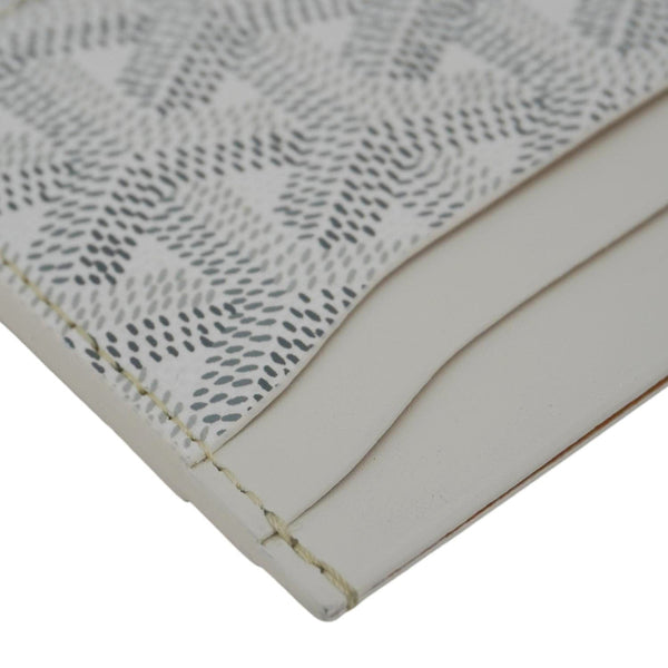 GOYARD Saint-Sulpice Coated Canvas Card Holder Off White